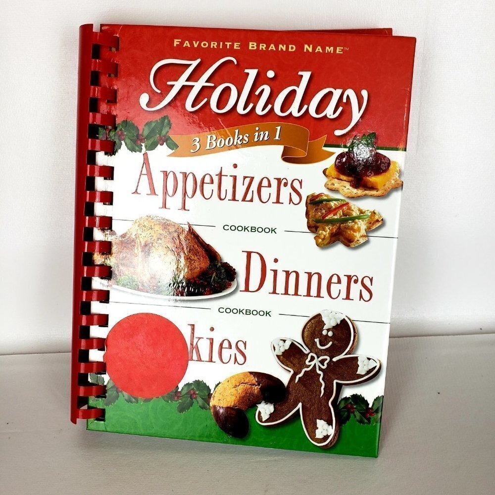 FAVORITE Brand Name Holiday 3 Books In 1 Red Binder